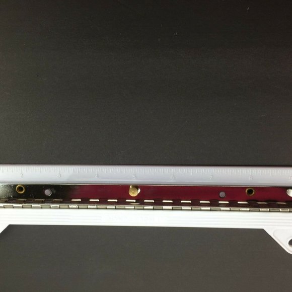 White Notebook 3 Hole Paper Punch Ruler Office School Supply Binder - Picture 4 of 5